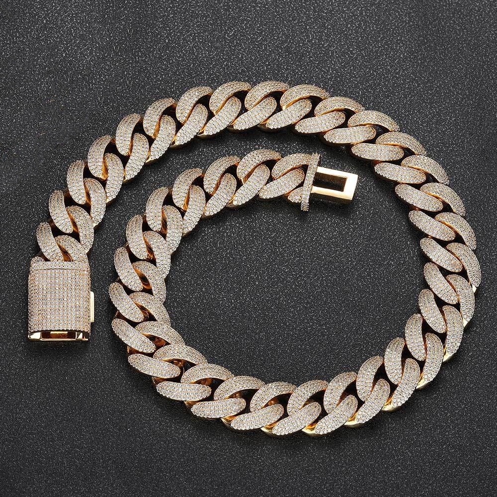 Klador 4 Rows Bubble Custom Cuban Link Chain